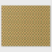 Cadeau Papier d'enveloppement pour texture de tissu Kente (Plat)