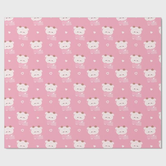 Cadeau Papier d'enveloppement pour vache couché (Plat)
