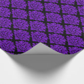 Cadeau Papier d'enveloppement pourpre Damas-Cadeaux (Coin)