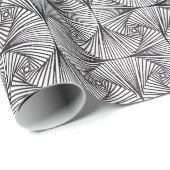 Cadeau Papier d'enveloppement psychédélique (Coin rond)