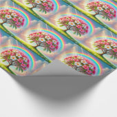 Cadeau Papier d'enveloppement Rainbow Plumeria (Coin)