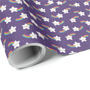 Cadeau Papier d'enveloppement Rainbow Stars
