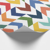 Cadeau Papier d'enveloppement Rainbow ZigZag (Coin)