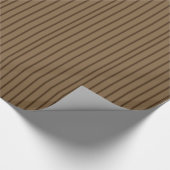 Cadeau Papier d'enveloppement rayé Brown (Coin)