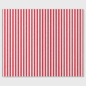 Cadeau Papier d'enveloppement rayé rouge et blanc (Plat)