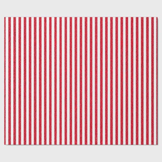 Cadeau Papier d'enveloppement rayé rouge et blanc (Couture)