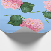 Cadeau Papier d'enveloppement Redoute Hydrangea rose (Coin)