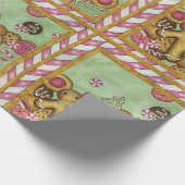 Cadeau Papier d'enveloppement rétro Cookies de Noël (Coin)
