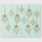 Cadeau Papier d'enveloppement rétro de Noël (Plat)