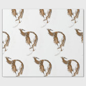 Cadeau Papier d'enveloppement rétro de sirène (Plat)