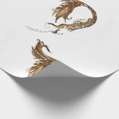 Cadeau Papier d'enveloppement rétro de sirène (Coin)