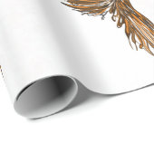 Cadeau Papier d'enveloppement rétro de sirène (Coin rond)