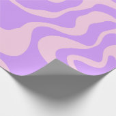 Cadeau Papier d'enveloppement rétro Motif violet (Coin)