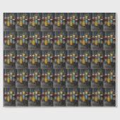 Cadeau Papier d'enveloppement robotique (Plat)
