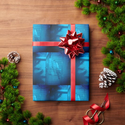 Cadeau Papier d'enveloppement romantique de Noël (Cadeau de vacances)