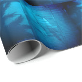 Cadeau Papier d'enveloppement romantique de Noël (Coin rond)