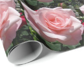 Cadeau Papier d'enveloppement rose (Coin rond)