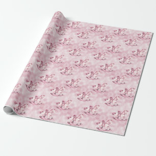 Cadeau Papier d'enveloppement rosé