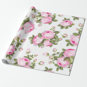 Cadeau  Papier d'enveloppement rose