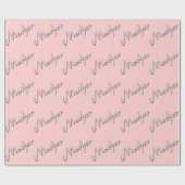 Cadeau Papier d'enveloppement rose (Plat)