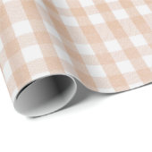 Cadeau Papier d'enveloppement Rose beige (Coin rond)