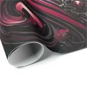 Cadeau Papier d'enveloppement Rose gothique (Coin rond)