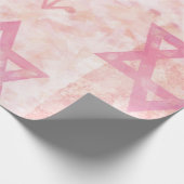 Cadeau Papier d'enveloppement rose juif Star Design (Coin)