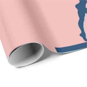 Cadeau Papier d'enveloppement rose poutre