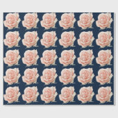 Cadeau Papier d'enveloppement rose rose bleu foncé (Plat)