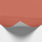 Cadeau Papier d'enveloppement rouge de corail foncé et br (Coin)