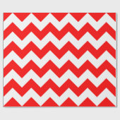 Cadeau Papier d'enveloppement rouge et blanc extra-grand  (Plat)