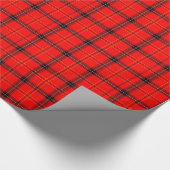 Cadeau Papier d'enveloppement rouge et noir (Coin)