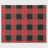 Cadeau Papier d'enveloppement rouge et noir (Plat)