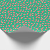 Cadeau Papier d'enveloppement rouge et vert de l'arbre de (Coin)