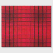 Cadeau Papier d'enveloppement rouge unique (Plat)