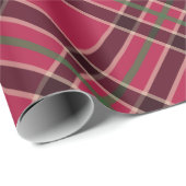 Cadeau Papier d'enveloppement Rustique Rouge (Coin rond)