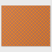 Cadeau Papier d'enveloppement rustique Tartan d'automne (Plat)