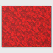 Cadeau Papier d'enveloppement Saint-Valentin rouge-bordea (Plat)