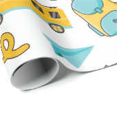 Cadeau Papier d'enveloppement sans soudure de l'école : N (Coin rond)