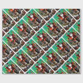 Cadeau Papier d'enveloppement Santazilla (Plat)