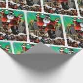Cadeau Papier d'enveloppement Santazilla (Coin)