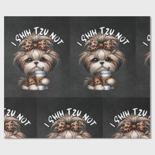 Cadeau Papier d'enveloppement Shih Tzu