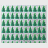 Cadeau Papier d'enveloppement simple Conifer (Plat)