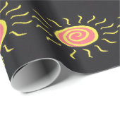 Cadeau Papier d'enveloppement solaire (Coin rond)