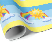 Cadeau Papier d'enveloppement souriant (Coin rond)