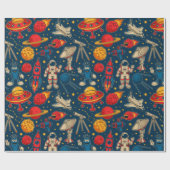 Cadeau Papier d'enveloppement spatial (Plat)