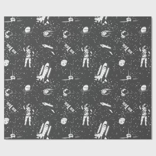 Cadeau Papier d'enveloppement spatial (Plat)