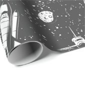 Cadeau Papier d'enveloppement spatial (Coin rond)