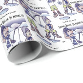 Cadeau Papier d'enveloppement Spring Break (Coin rond)