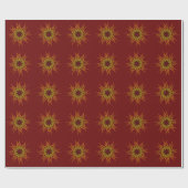 Cadeau Papier d'enveloppement Sunburst Sun Rays (Plat)